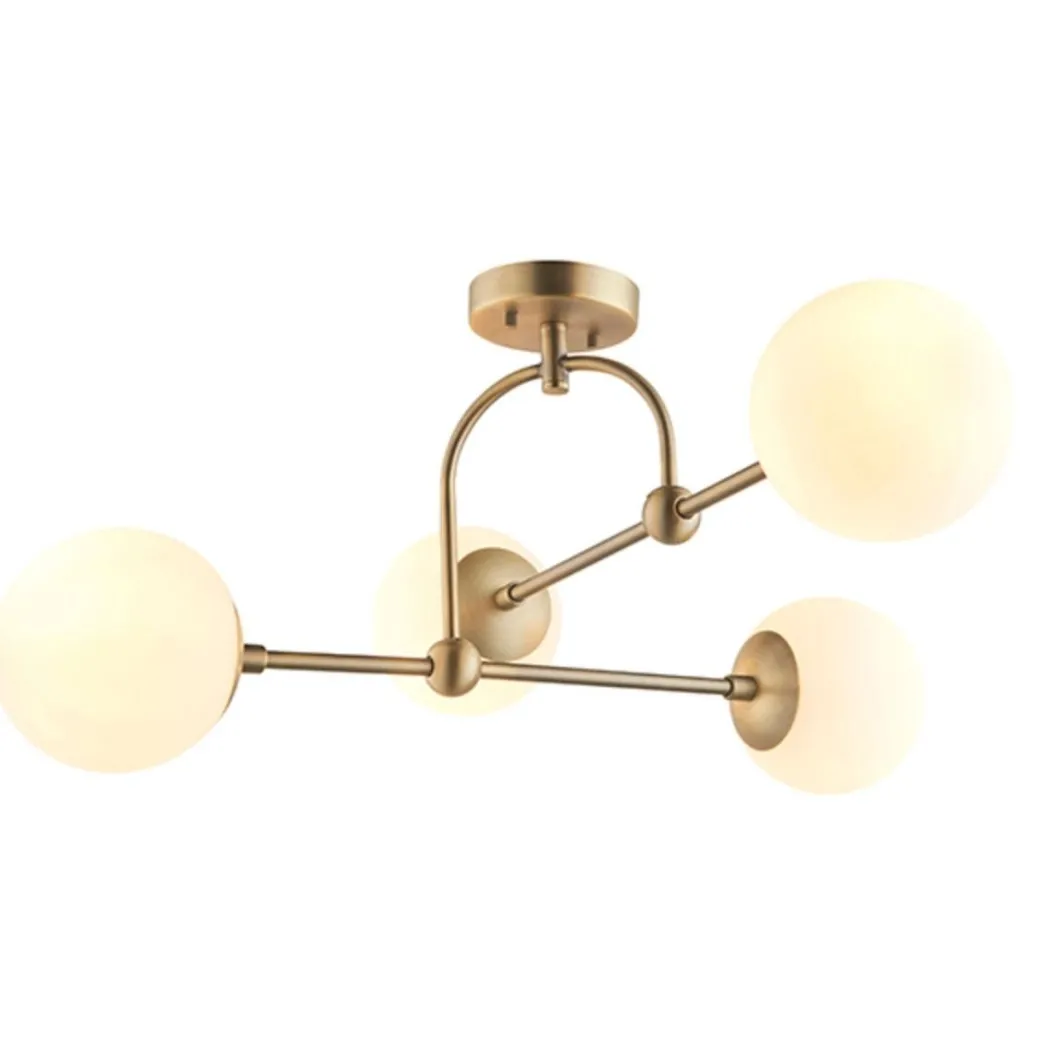 Pilar 4 Light Brass Ceiling Light