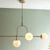 Pilar 5 Light Brass Ceiling Light
