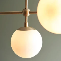 Pilar 5 Light Brass Ceiling Light