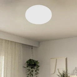 Pogliola White LED Flush Ceiling Light