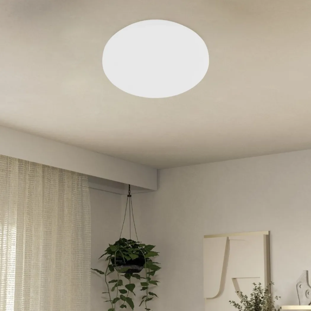 Pogliola White LED Flush Ceiling Light