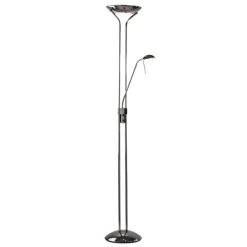 Poppy mother and child floor lamp black chrome