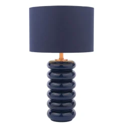 Portia Blue Glass Table Lamp