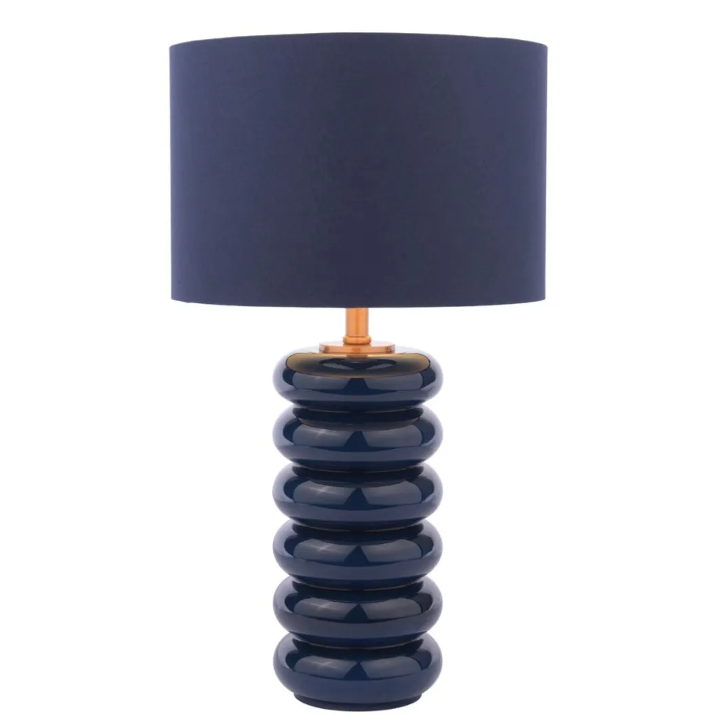 Portia Blue Glass Table Lamp