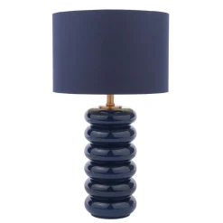 Portia Blue Glass Table Lamp