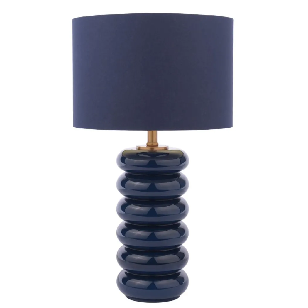 Portia Blue Glass Table Lamp
