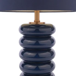 Portia Blue Glass Table Lamp