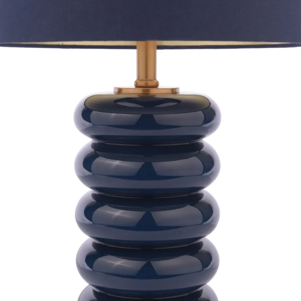 Portia Blue Glass Table Lamp