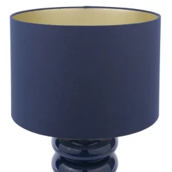 Portia Blue Glass Table Lamp