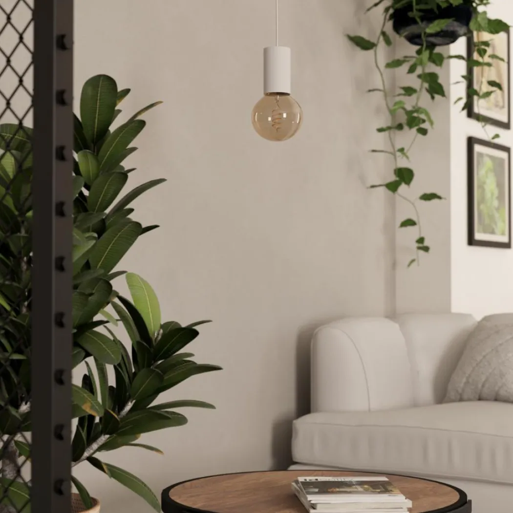 Pozueta 1 White Ceiling Pendant Light