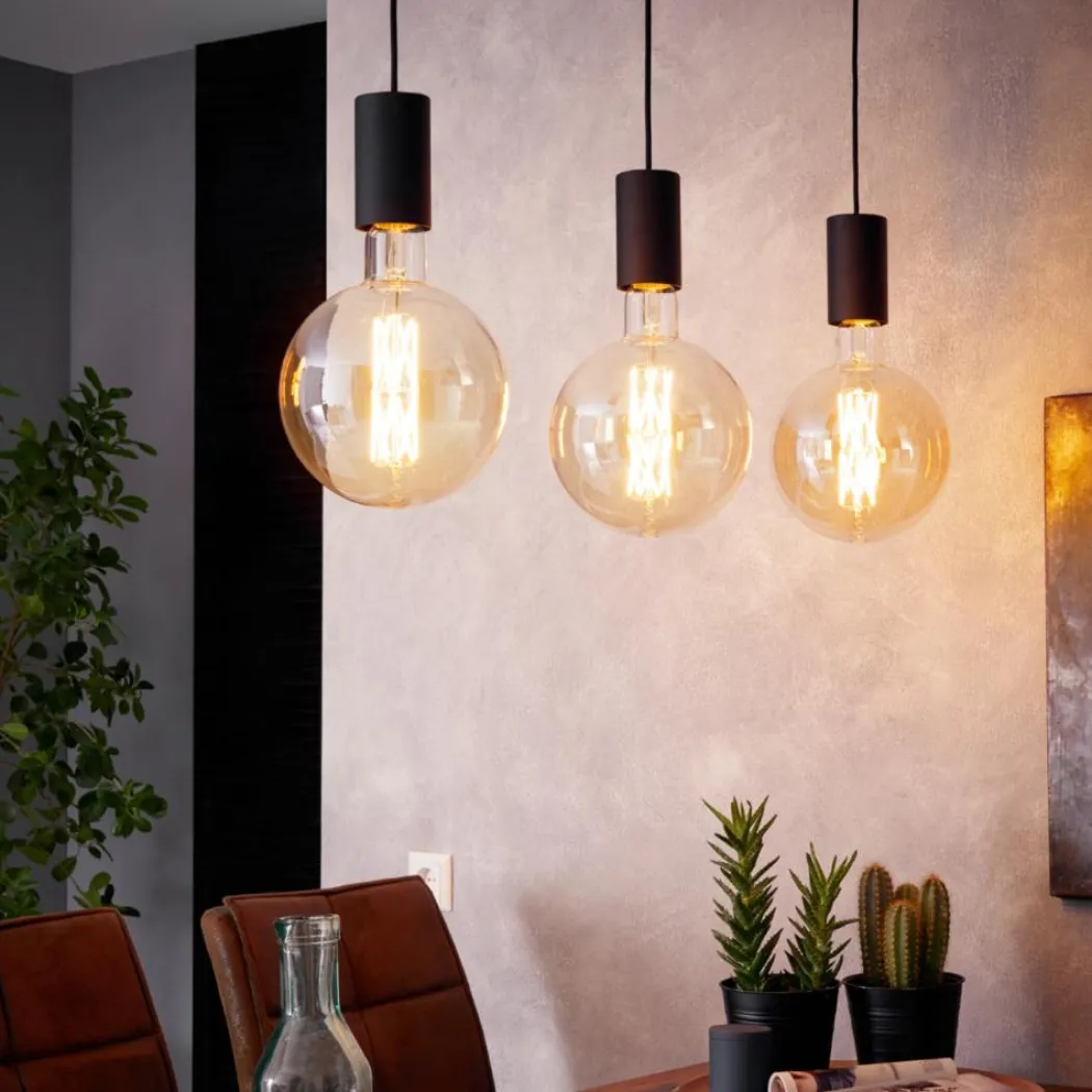 Pozueta 3-Light Black Ceiling Pendant Light