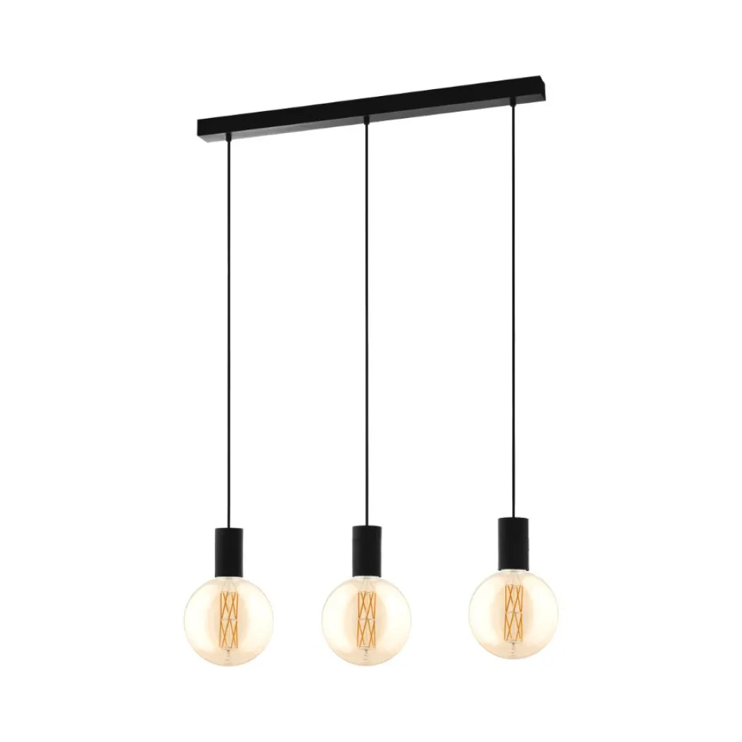 Pozueta 3-Light Black Ceiling Pendant Light