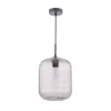 Quinna 1-Light Smoked Glass Pendant
