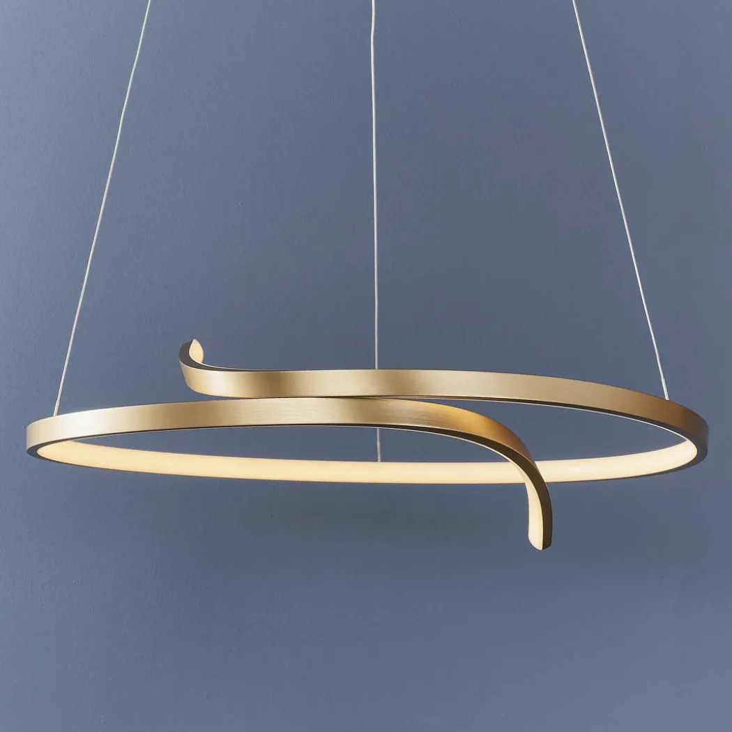 Rafe Matt Gold LED Ceiling Pendant