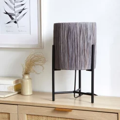 Raff Grey & Black Table Lamp