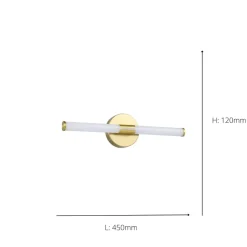 Ramola Gold LED Bathroom Wall Light