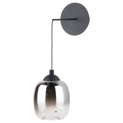 Ramona Black & Smoked Glass LED Pendant Ceiling/Wall Light