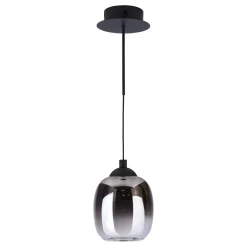 Ramona Black & Smoked Glass LED Pendant Ceiling/Wall Light