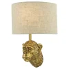 Raul Monkey Gold Finish Wall Light