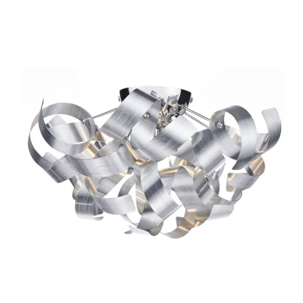 Rawley 4 Light Ceiling Light Aluminium