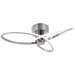 Reggie Polished Chrome LED Semi Flush Ceiling Light