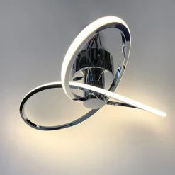 Reggie Polished Chrome LED Semi Flush Ceiling Light
