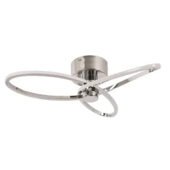 Reggie Polished Chrome LED Semi Flush Ceiling Light