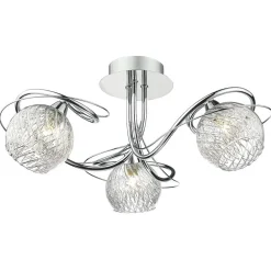 Rehan 3 Light Ceiling Light Polished Chrome