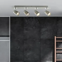 Reims 4 Light Chrome Ceiling Spotlight Bar
