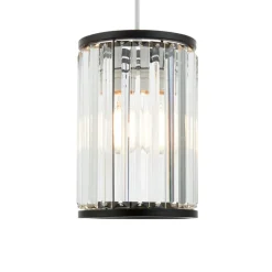 Resto Matte Black Narrow Easy-Fit Pendant
