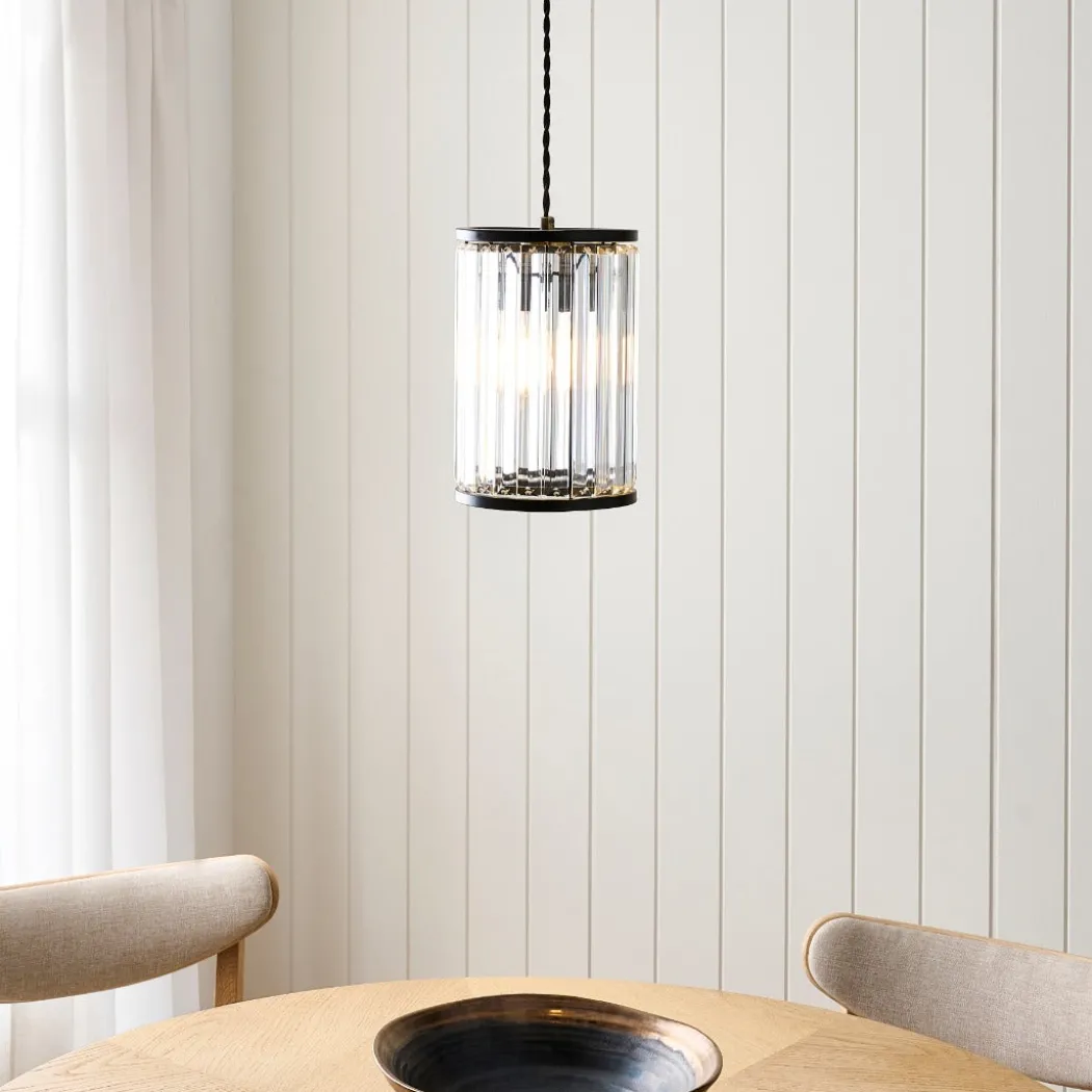 Resto Matte Black Narrow Easy-Fit Pendant