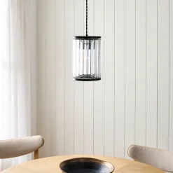 Resto Matte Black Narrow Easy-Fit Pendant