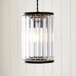 Resto Matte Black Narrow Easy-Fit Pendant