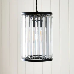 Resto Matte Black Narrow Easy-Fit Pendant