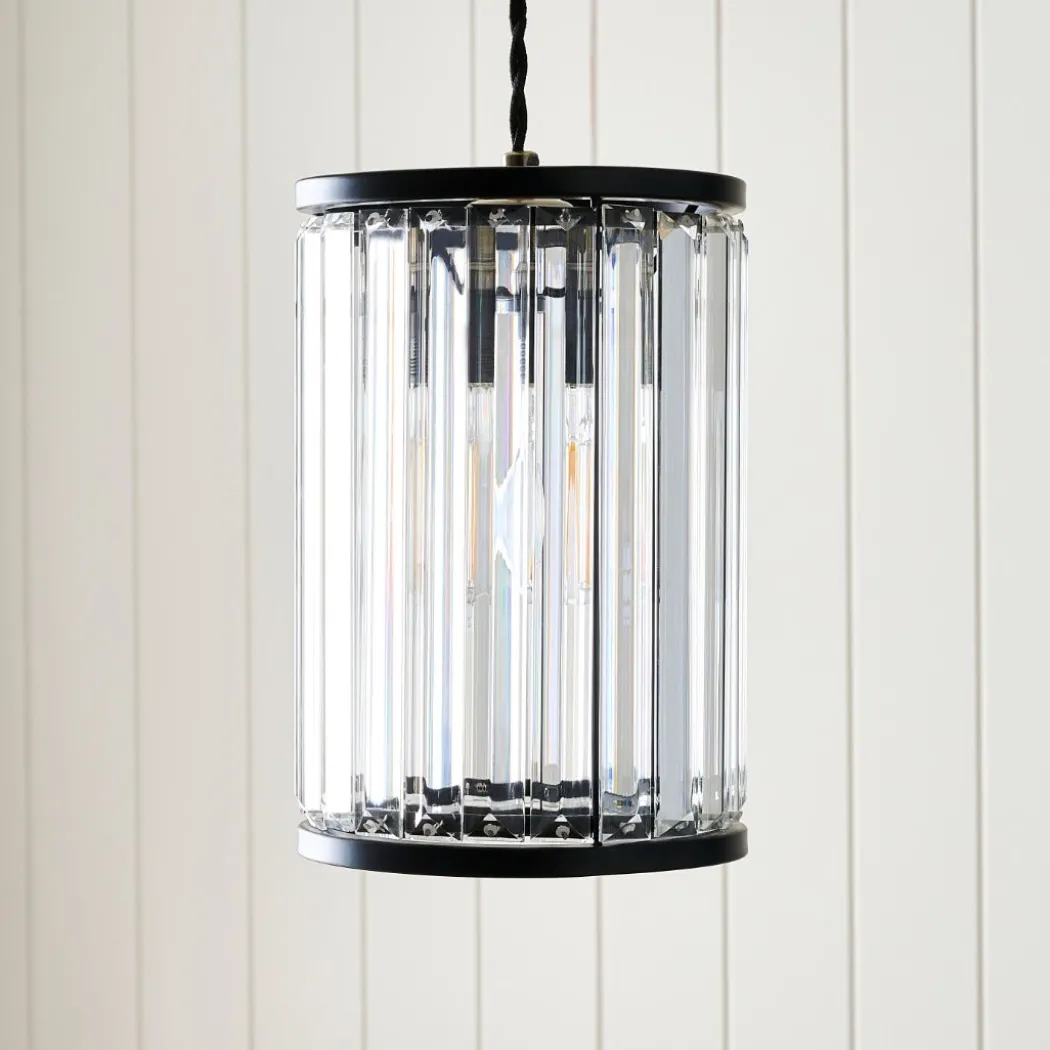 Resto Matte Black Narrow Easy-Fit Pendant