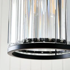 Resto Matte Black Narrow Easy-Fit Pendant
