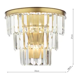 Rhapsody 3-Light Bronze Wall Light