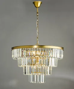 Rhapsody 6-Light Natural Brass Pendant