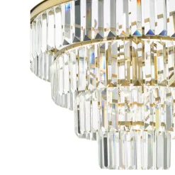 Rhapsody 6-Light Natural Brass Pendant