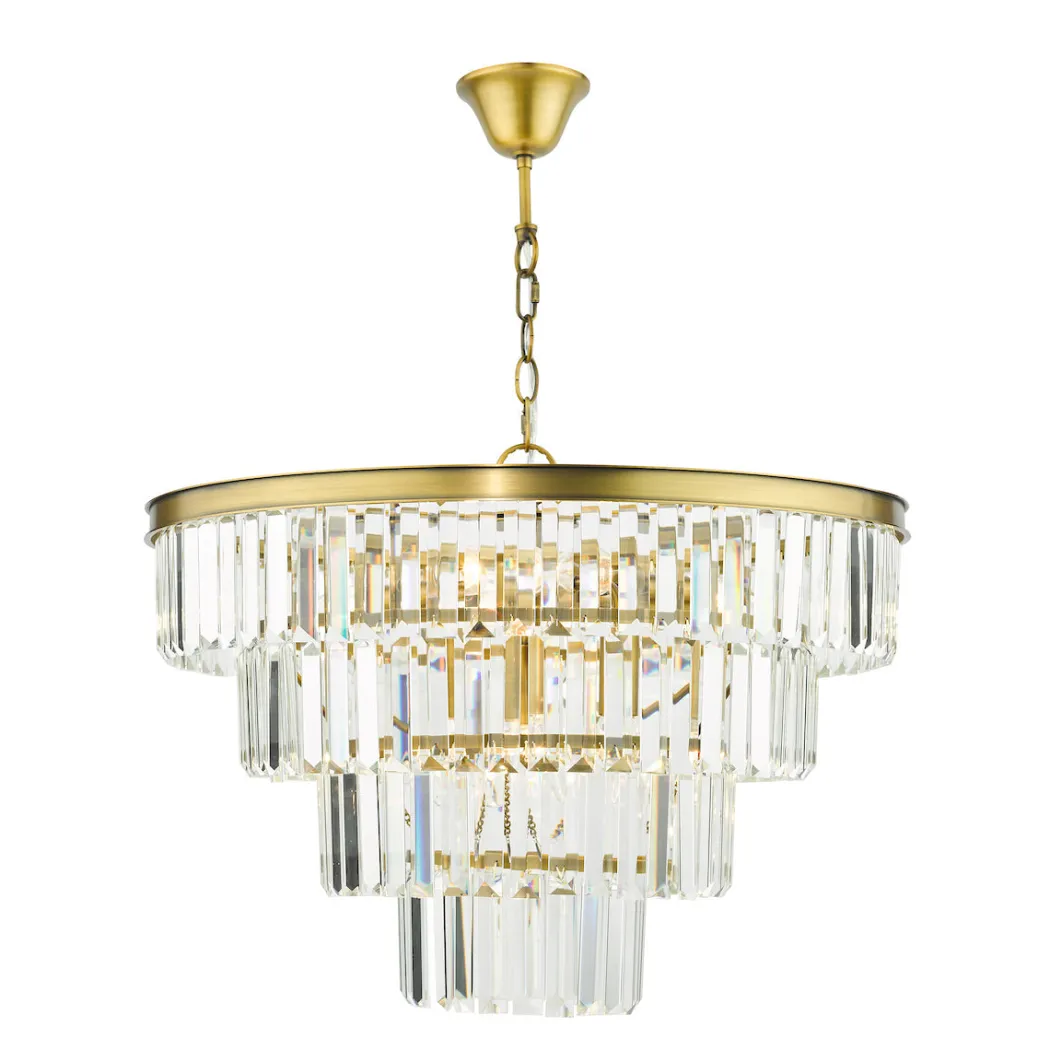 Rhapsody 6-Light Natural Brass Pendant