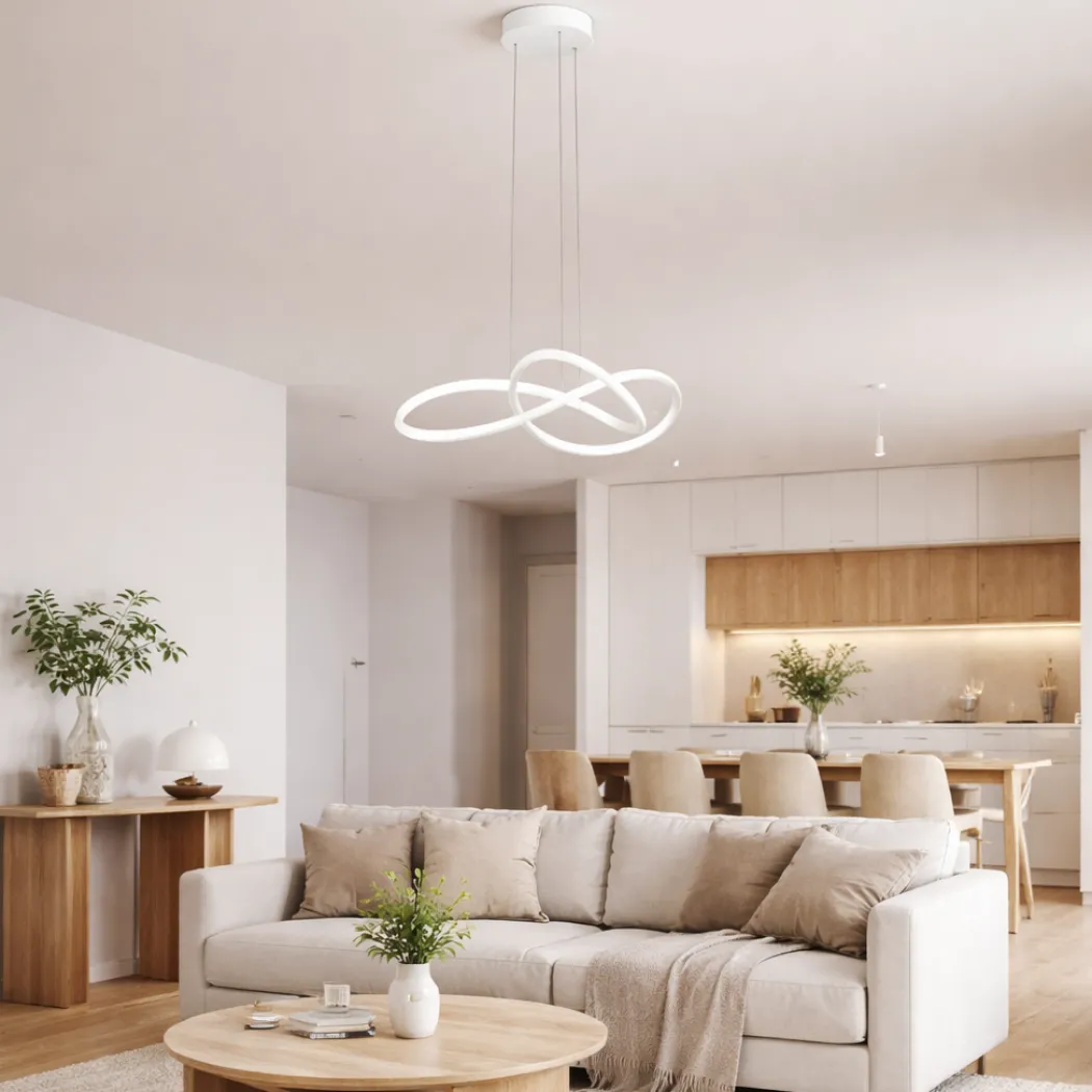Riaza White LED Pendant Ceiling Light