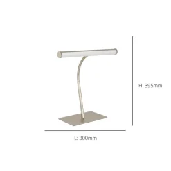 Riccione Nickel LED Table Lamp