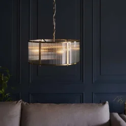 Ridgeton 3-Light Antique Brass Ceiling Light