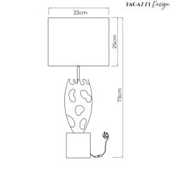 Riona Metallic Gold Table Lamp