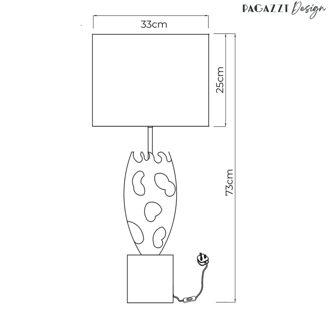 Riona Metallic Gold Table Lamp