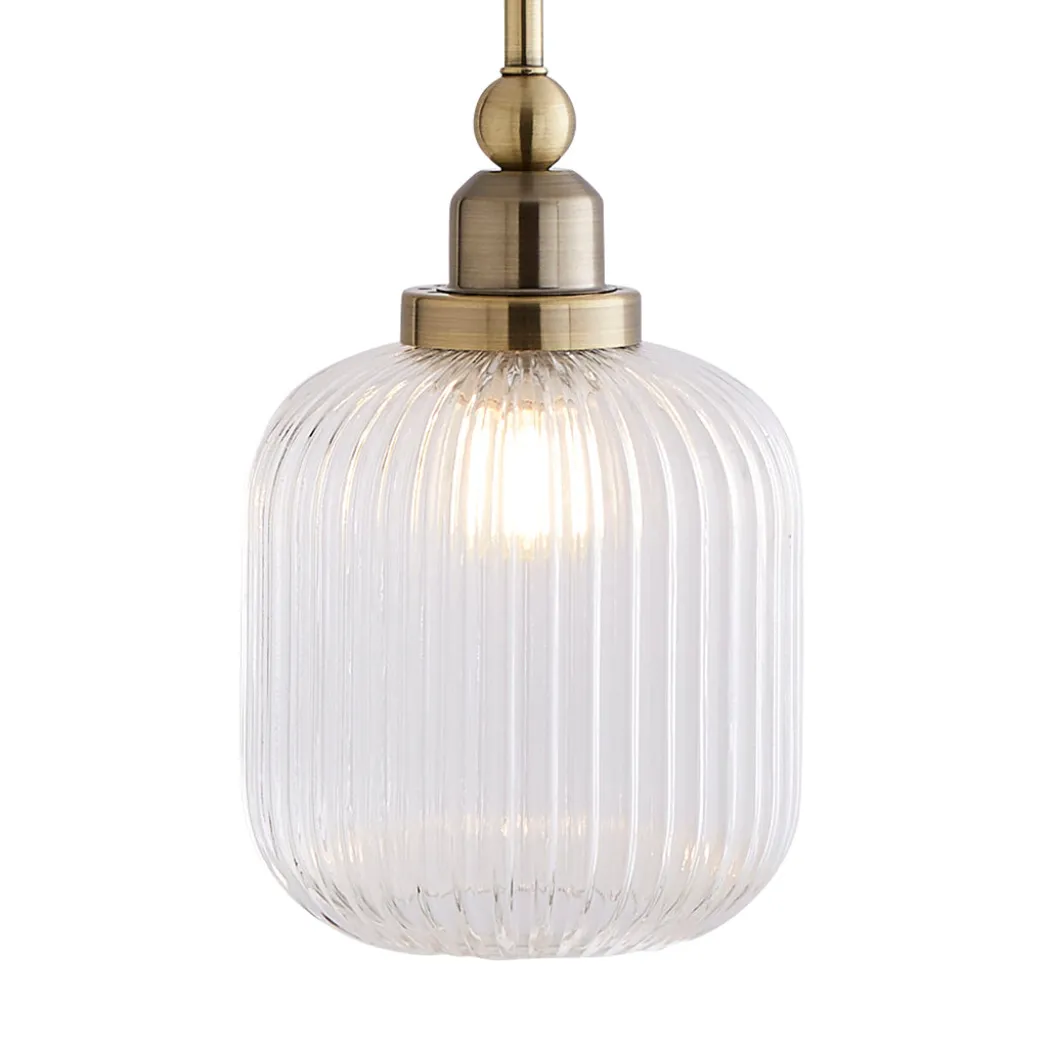 Riva Antique Brass Single Pendant