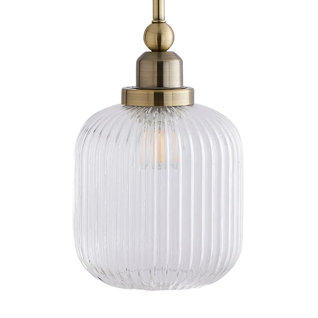 Riva Antique Brass Single Pendant