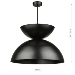 Riya Black Pendant