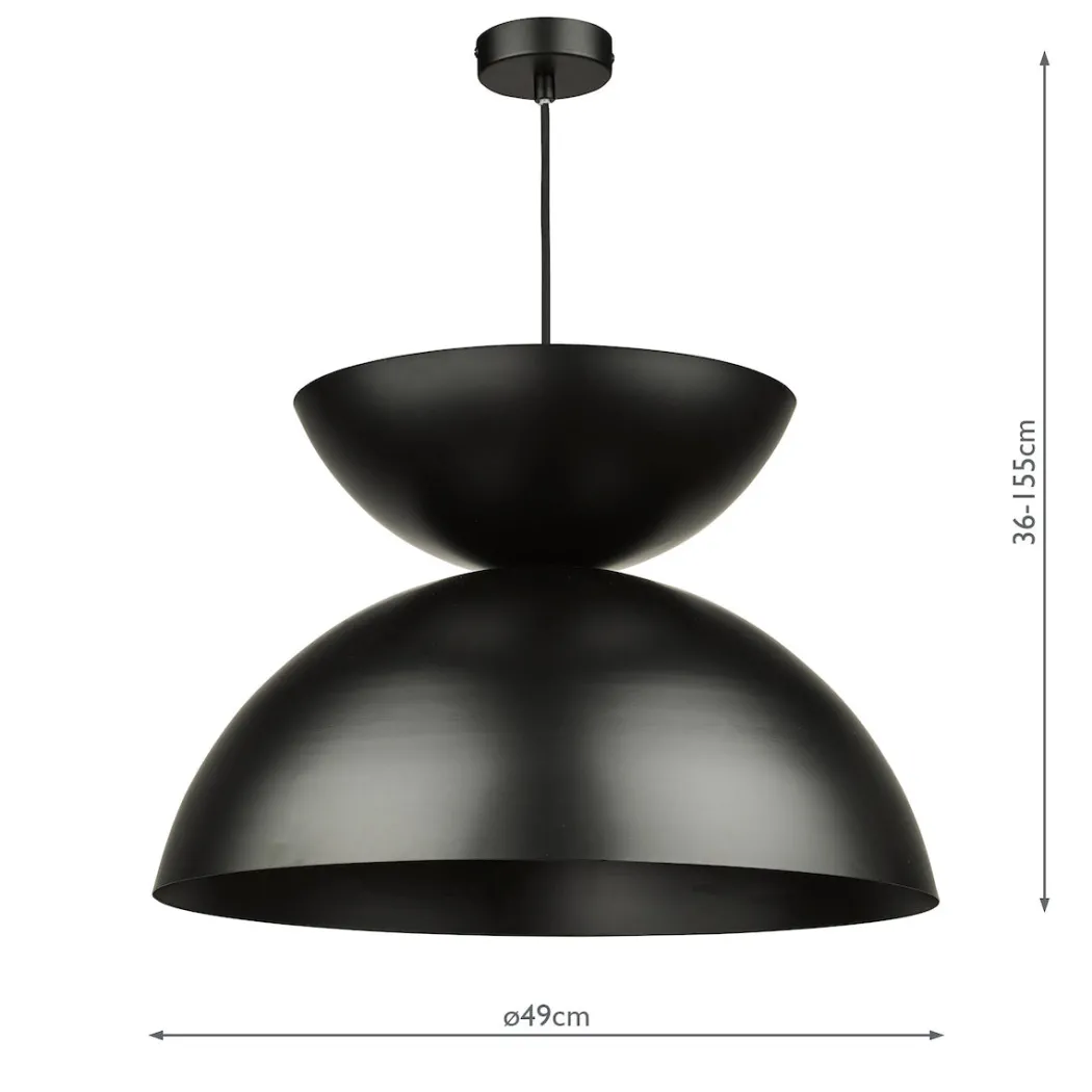 Riya Black Pendant