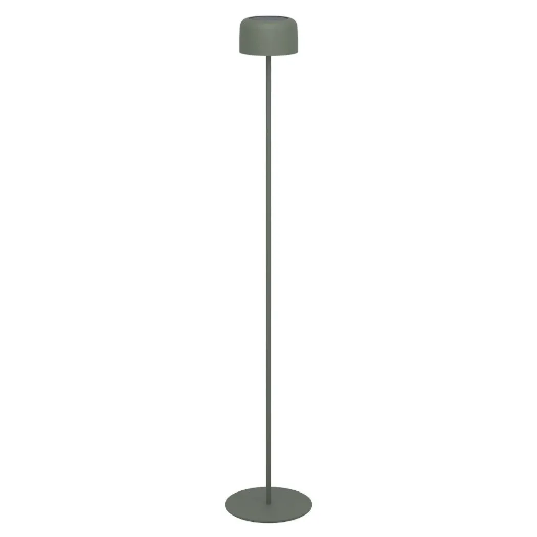 Roccanova Green Solar LED Rechargeable Touch Floor Lamp